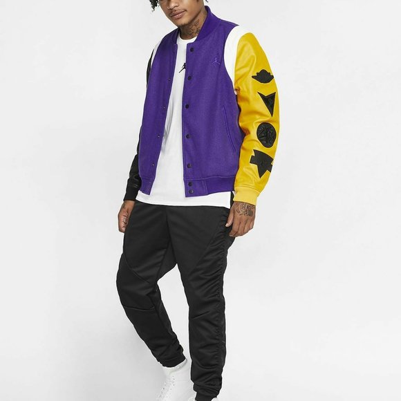 NIKE JORDAN DNA 'LAKERS' VARSITY JACKET (LARGE) - Picture 4 of 7